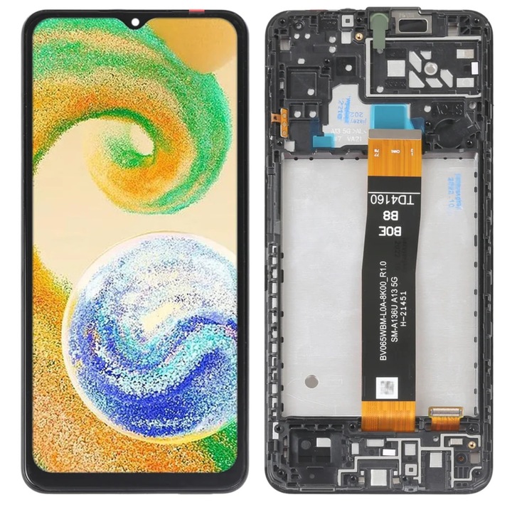 Display pentru Samsung A04s SM-A047, Negru, LCD, Ecran Tactil, Best Quality