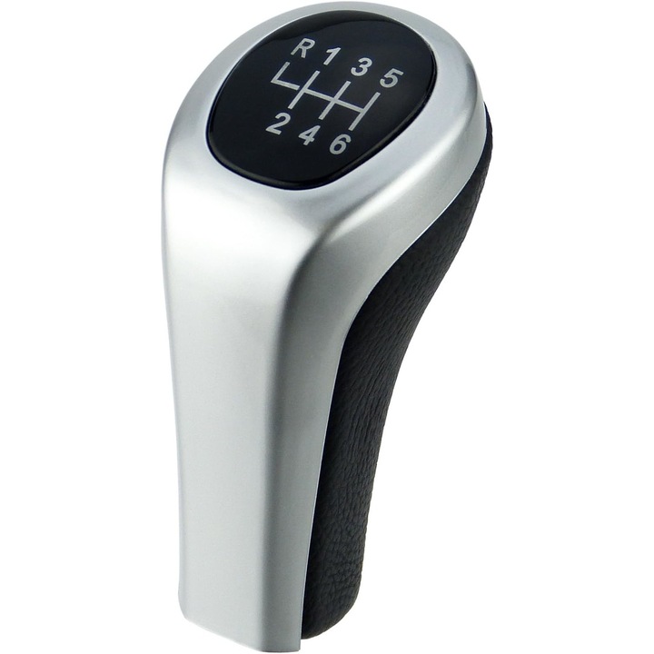 Nuca schimbator viteze BMW 6 Trepte, JENUOS®, conecteaza si utilizeaza, E46, E60, E90, Argint