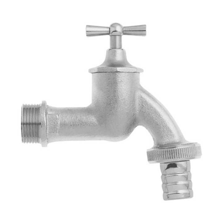 Ventil de scurgere din alama, nichelat 1/2"