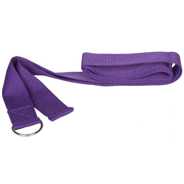 Jóga szíj, Merco Strap Sangle, mérete 180 x 3,8 cm, lila szín