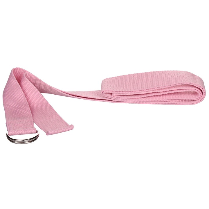Jóga szíj, Merco Strap Sangle, mérete 180 x 3,8 cm, rózsaszín