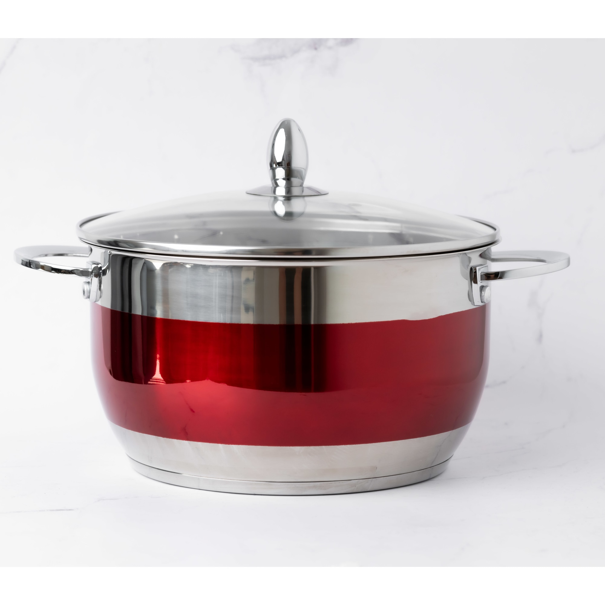 Cratite Inox Set cratite din inox cu capace din sticla Bohmann, 1.8l/2.5l/3.5l/5.9l ...