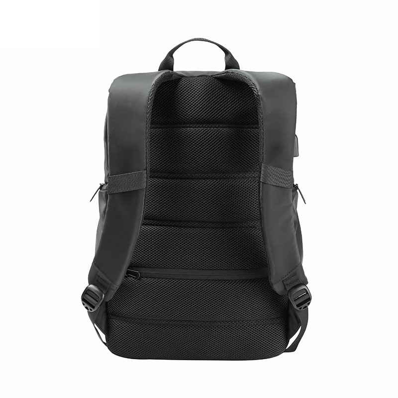 Rucsac laptop 15.6", business casual, cu buzunar antifurt, orificiu cabluri audio si port USB, VGOAL, 32х18x46, 5 cm, Negru