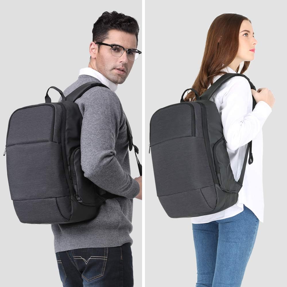 Rucsac laptop 15.6", business casual, cu buzunar antifurt, orificiu cabluri audio si port USB, VGOAL, 32х18x46, 5 cm, Negru