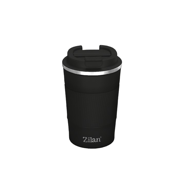 Cana de cafea Zilan ZLN9922 termos, capacitate 510ml, interior din inox, pereti dublii, negru