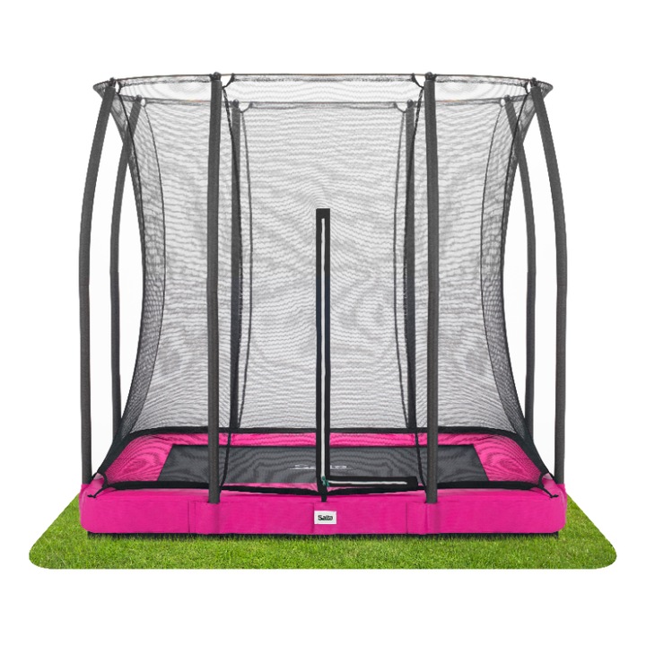 Trambulin matrac COMFORT EDITION GROUND téglalap alakú 214x153 cm rózsaszín