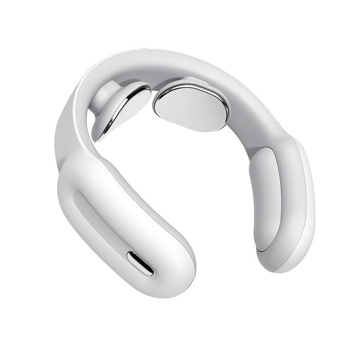 Масажор за врат TodyJeyHo, 3 режима, 15 степени, с топлина, бял