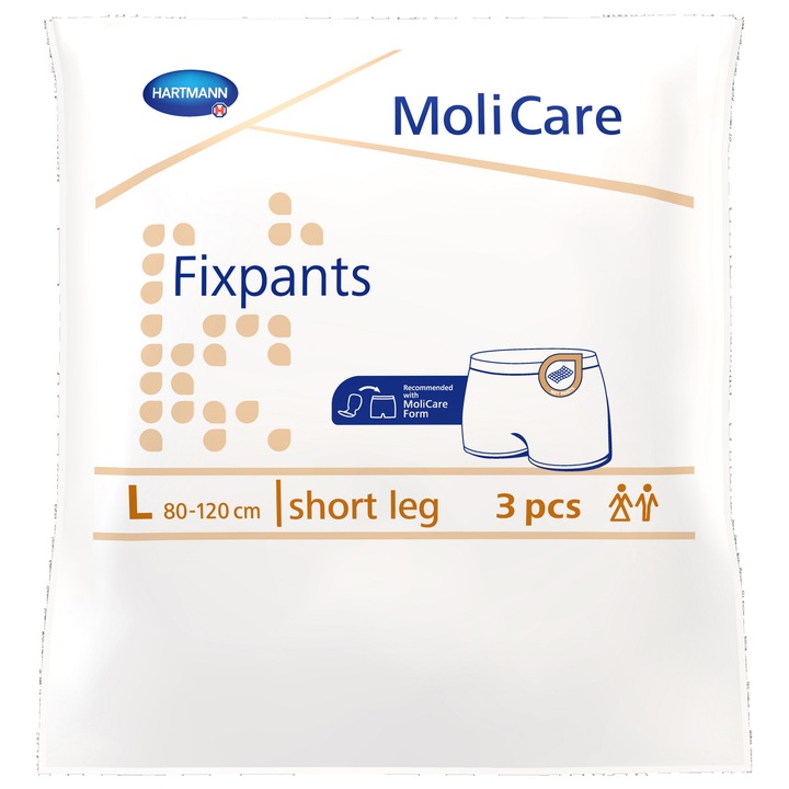 Pantalonasi de fixare MoliCare Fixpants, masura L, 3 bucati, Hartmann