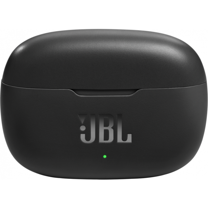 Безжични слушалки за поставяне в ушите с кутия за зареждане, Bluetooth 5.0, USB-C кабел за зареждане, 20 часа автономност, 500mAh батерия на кутията, LED осветление, черни