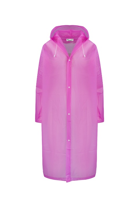 Trenci unisex, 100% PVC, impermeabila, One Size, Roz