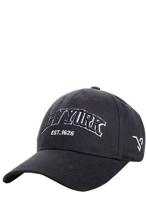 Sapca de baseball pentru barbati, inscriptie New York, din bumbac, 546987, Negru, 55-60 CM
