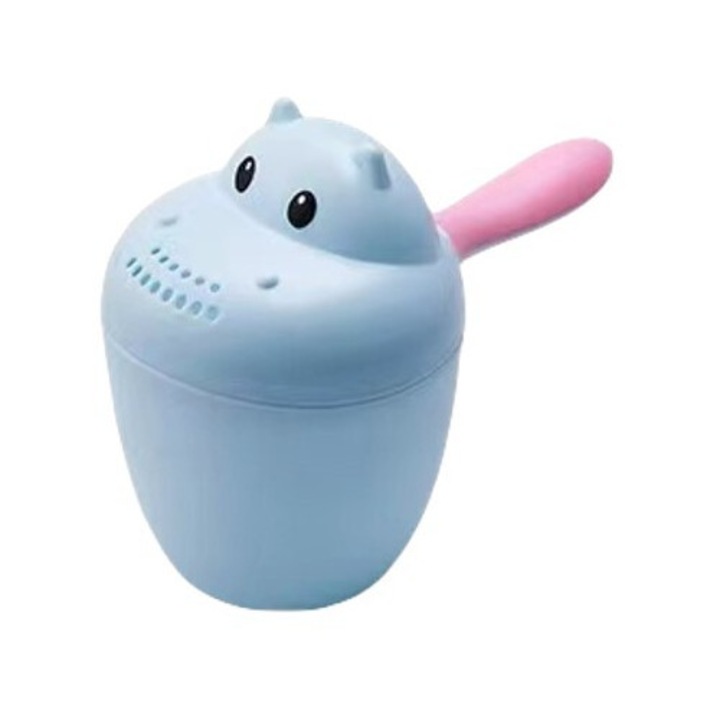 Suport pentru dus pentru bebelusi, polipropilena, albastru, 7x14cm, ursulet