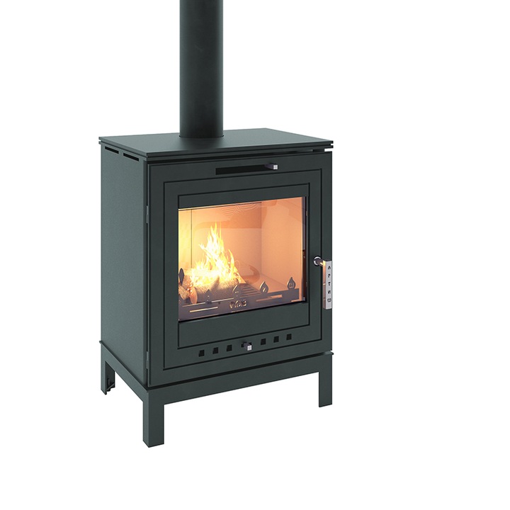 Semineu ECO Artish, 8 kw, Clasa A+, Verde metalic