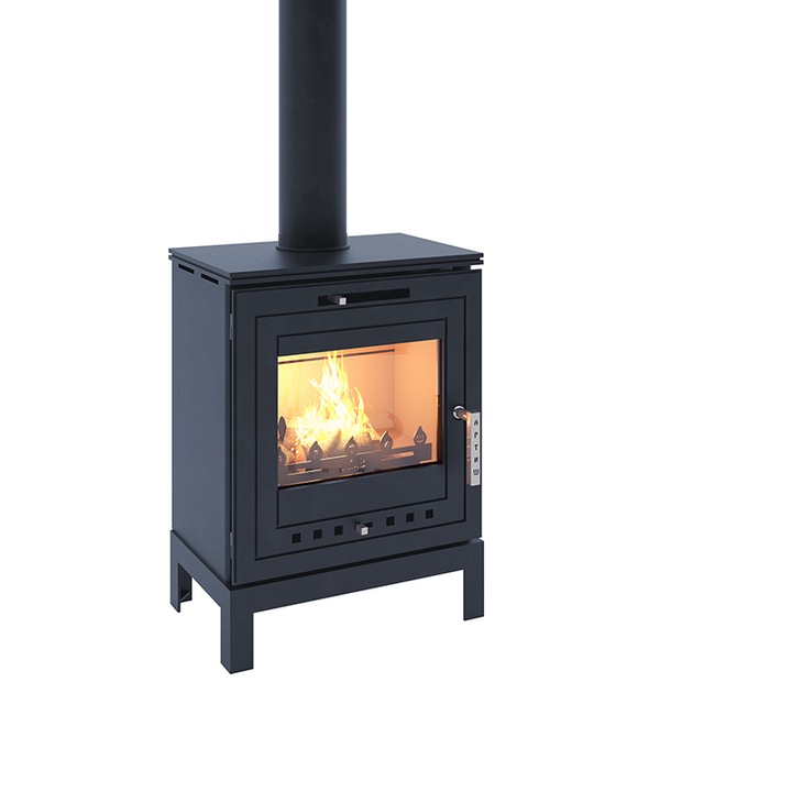 Semineu ECO Artish, 5 kw, Clasa A, Albastru metalic