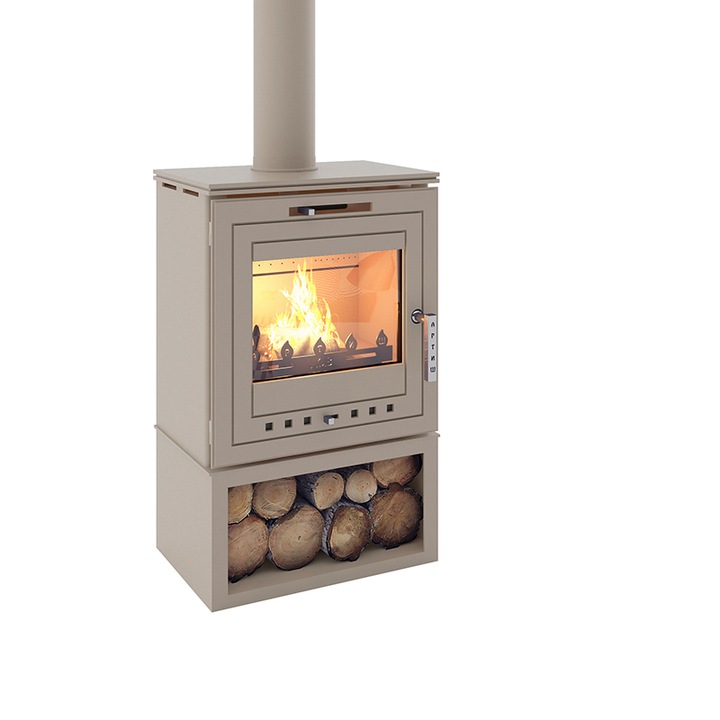 ECO Kandalló, Artish Plus, 5kw, Elefántcsont