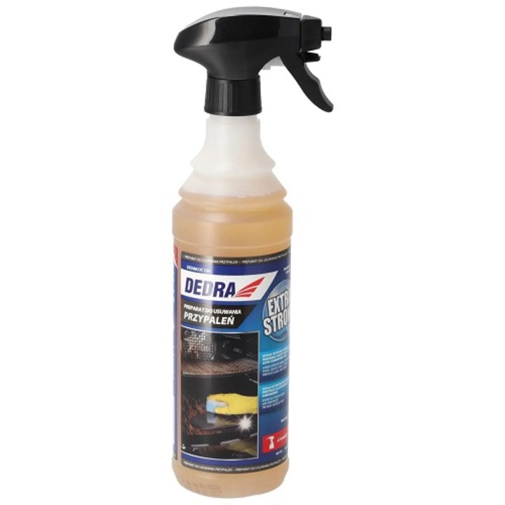 Solutie pentru curatarea eficienta a cuptoarelor, gratarelor, hotelor, si a aragazurilor, Dedra 0.6L