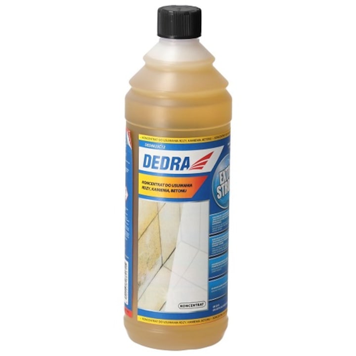 Solutie concentrata pentru indepartarea ruginei, calcarului, betonului DEDRA DED8823C12, 1 litru