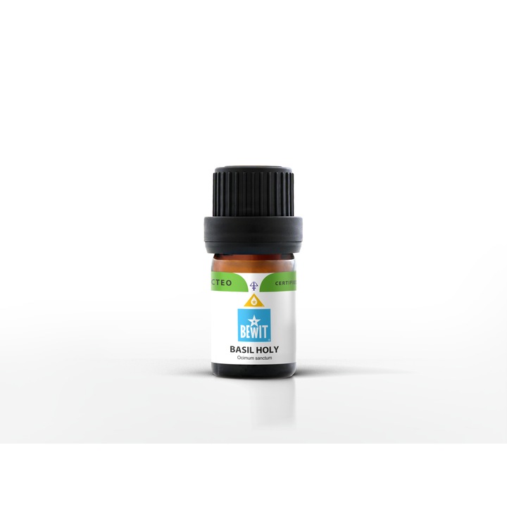 Чисто етерично масло от свещен босилек - Тулси 5 ml, CTEO тестван