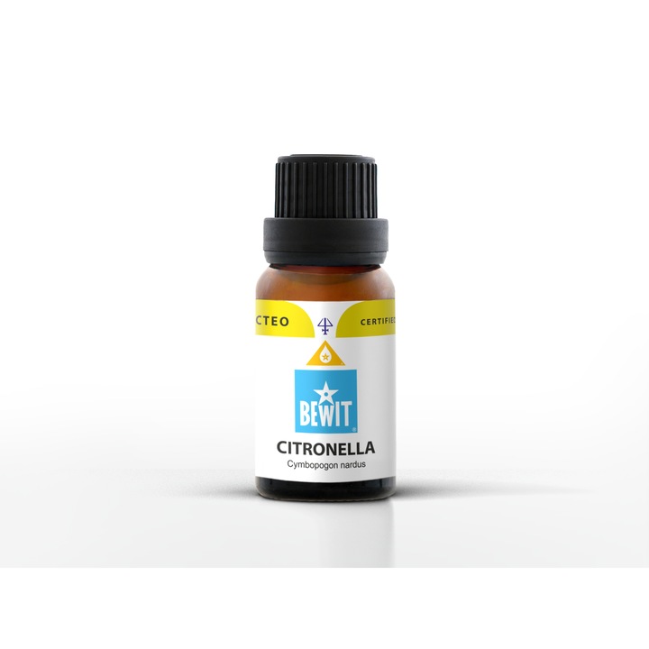 Чисто етерично масло от цитронела 15 ml, CTEO тестван