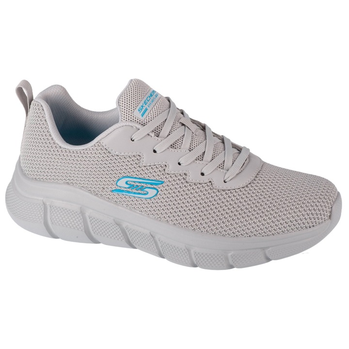 Pantofi sport, barbati, SKECHERS BOBS B FLEX-CHILL EDGE 118106-LTGY, gri, textil, Gri