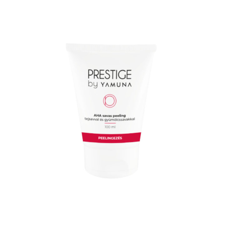 Gel peeling facial cu acid lactic si acizi din fructe Prestige by Yamuna, indeparteaza celulele moarte, netezeste, catifeleaza pielea, 100 ml