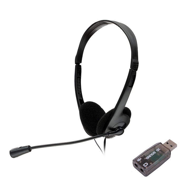 Слушалки Spacer SPK-223-USB