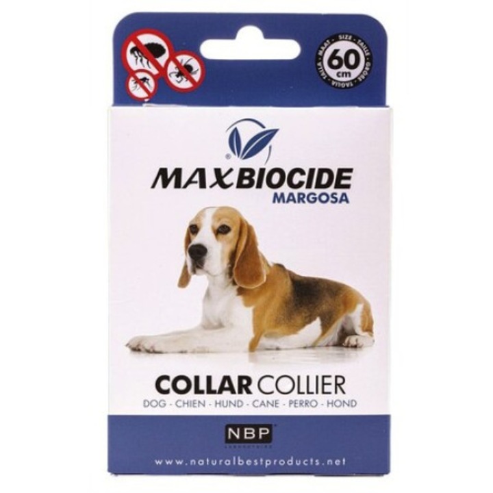 Противопаразитна каишка за куче Max Biocide, 60см, Средни породи