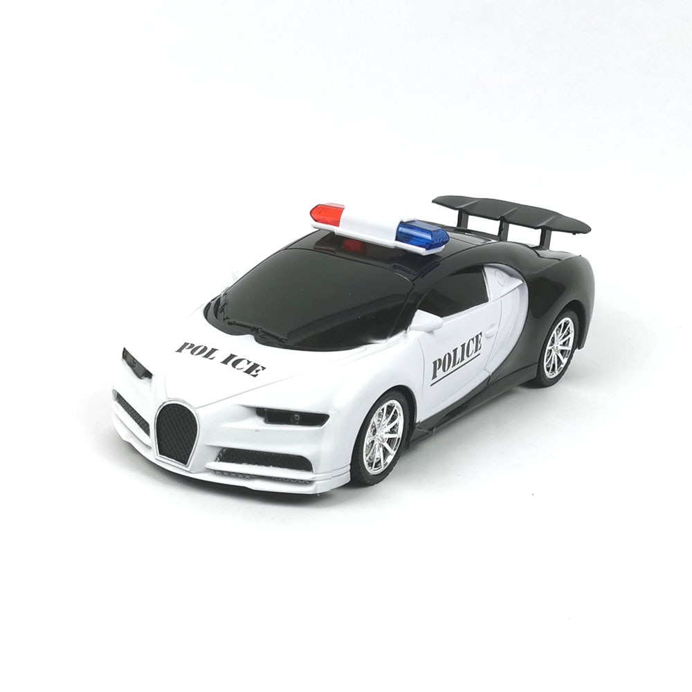 Детска кола Bugatti, С дистанционно, Полицейска, Бяла - eMAG.bg