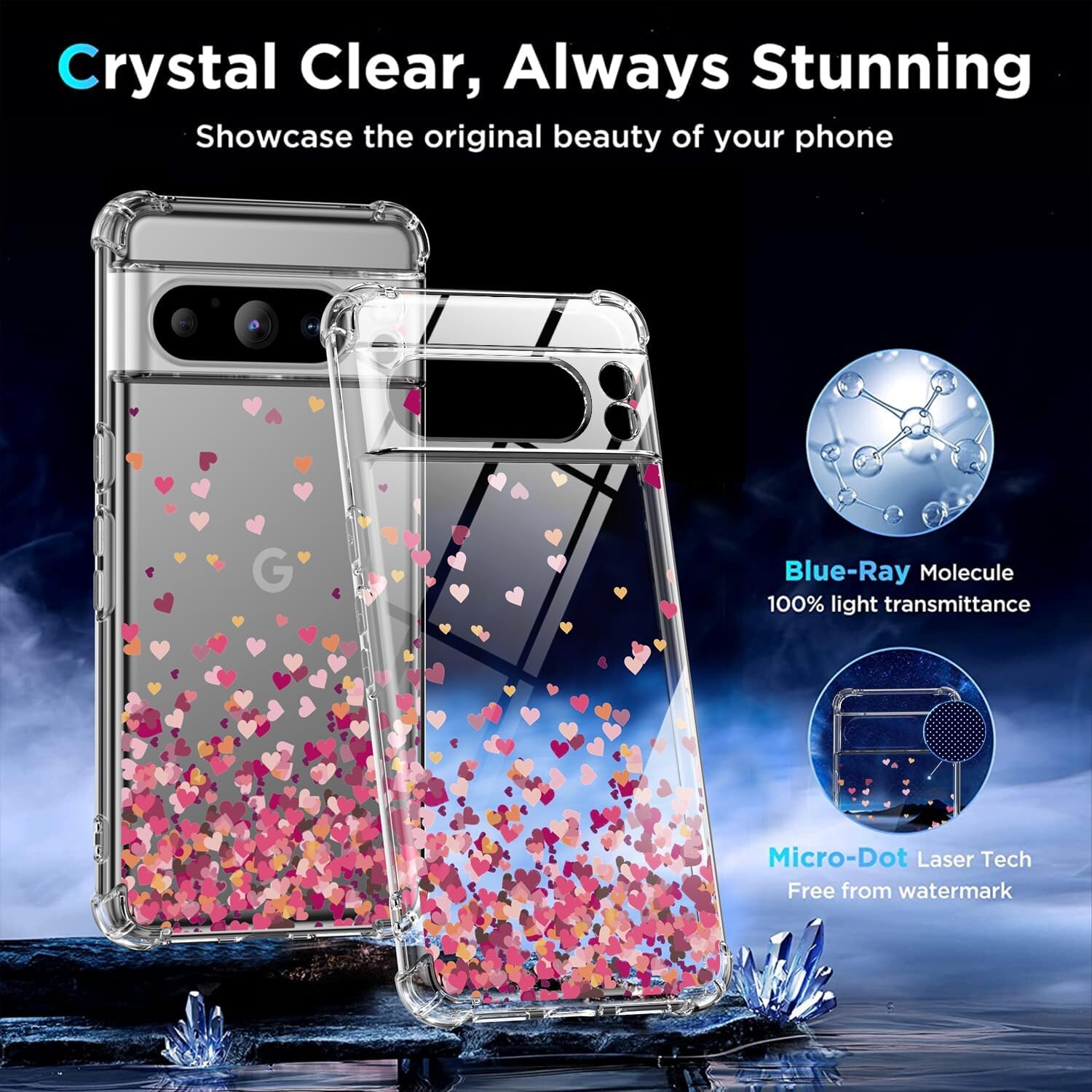 memumi Ultra Sottile Custodia per Google Pixel 8, 0.3mm Super Light Matte Hard Cover Posteriore per Google Pixel 8, Sottile Cassa del Telefono Minimalista Progettato