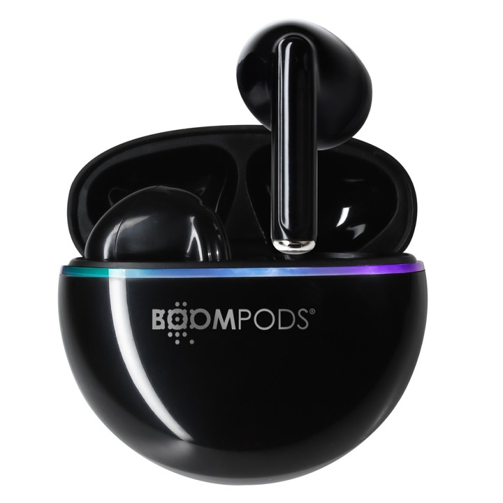 Boompods Earshots TWS EAPBLK черни безжични стерео слушалки