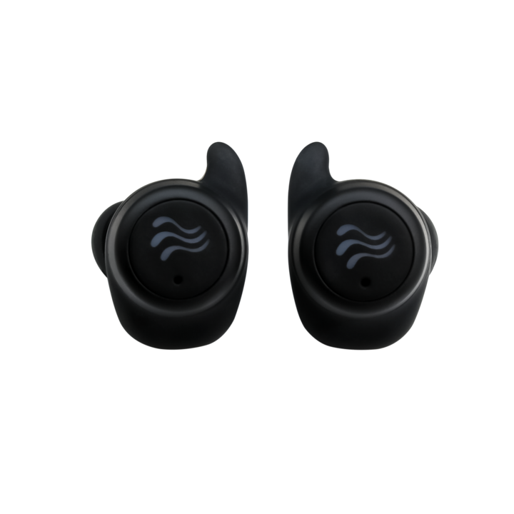 Черни безжични стерео слушалки Boompods Soundwave Ocean SWVBLK TWS