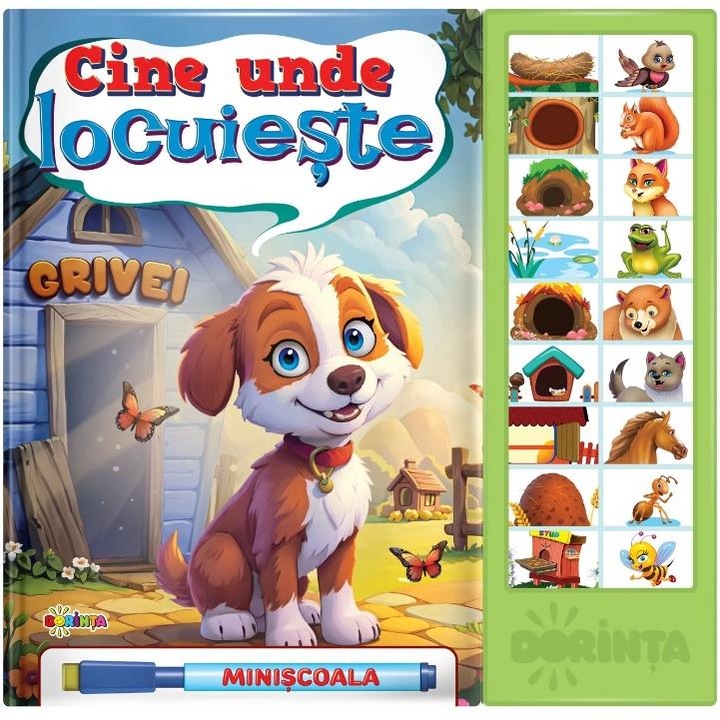 Cine unde locuieste. Carte cu sunete, Inesa Tautu