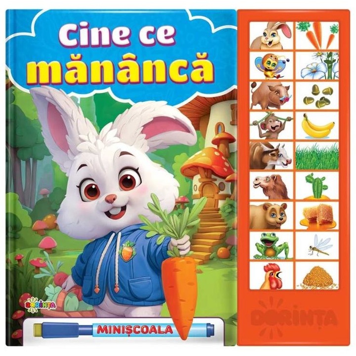 Cine ce mananca. Carte cu sunete