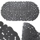 Covoare Antiderapante, Orion, 68x34 cm, Forma Ovala, Fabricate Din Polietilena, Rezistente La Umiditate, Dotate Cu Ventuze, Materiale De Inalta Calitate, Grafit