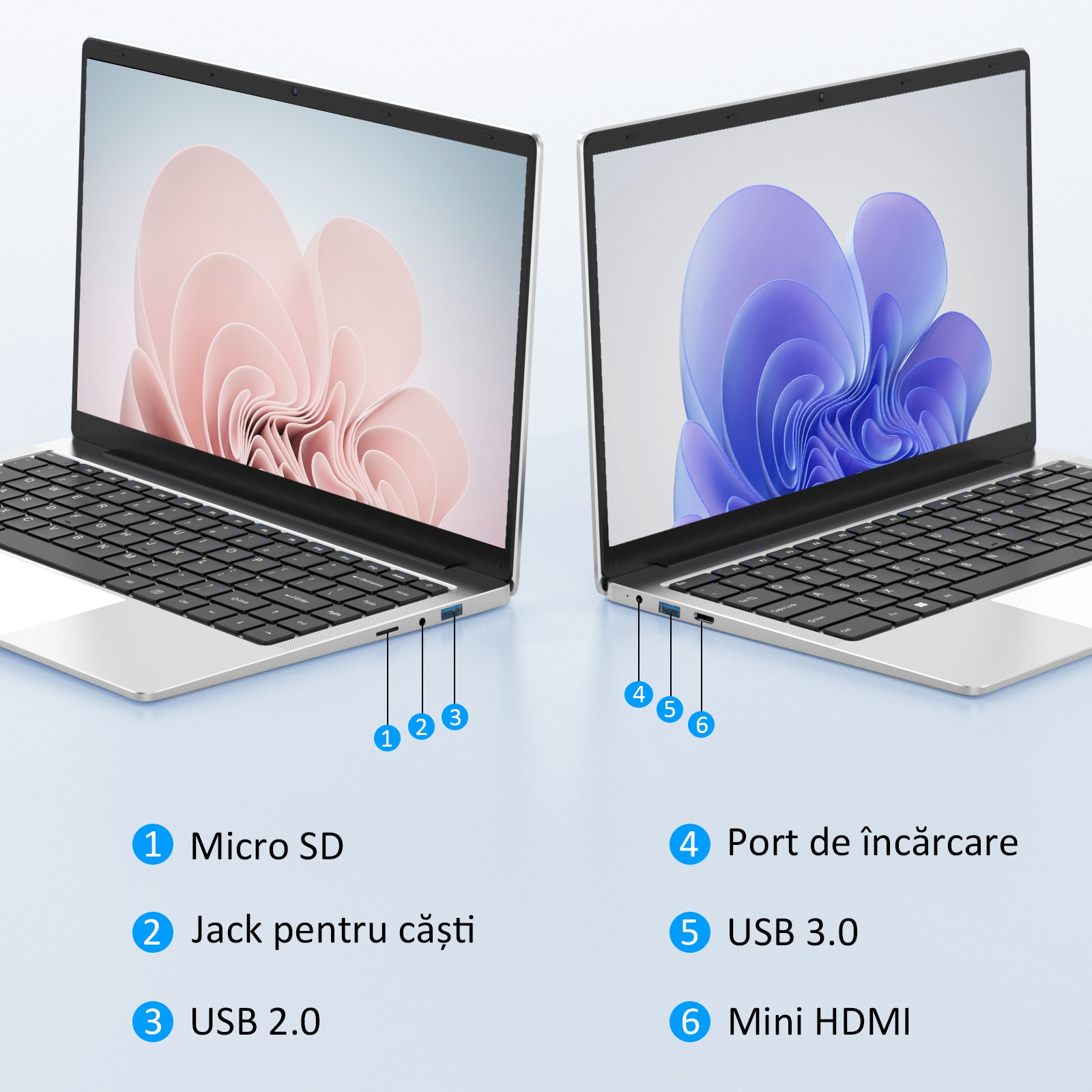 Laptop ultraportabil Auusda cu procesor Intel Celeron J4125 quad-core ...