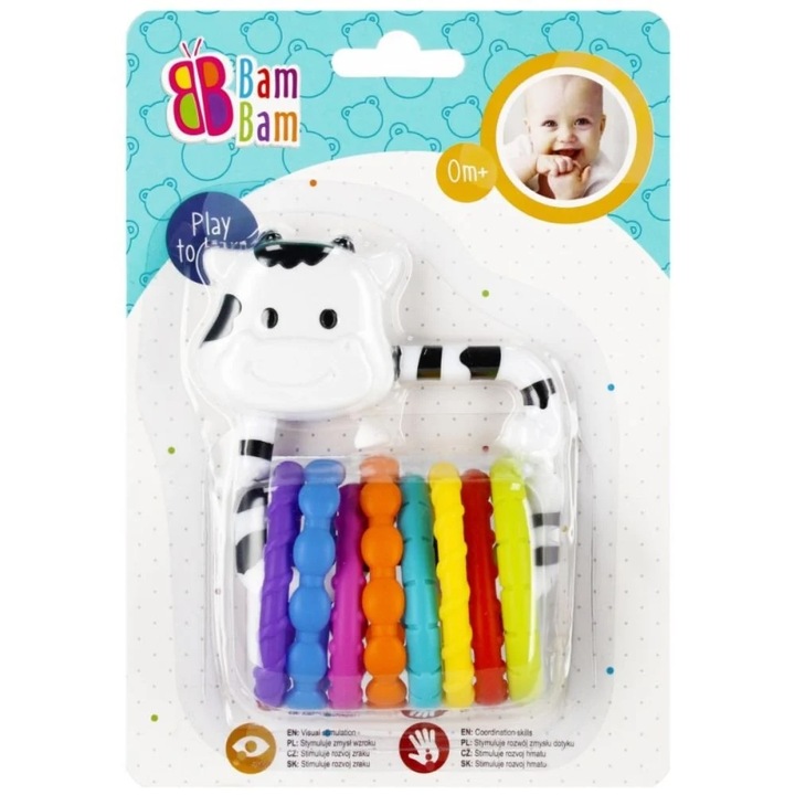 Играчка дрънкалка Bam Bam Крава 15х21 см