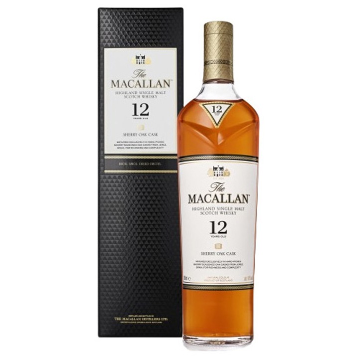 Whisky Macallan Sherry Oak 12YO. Single Malt 40%. 0.7l