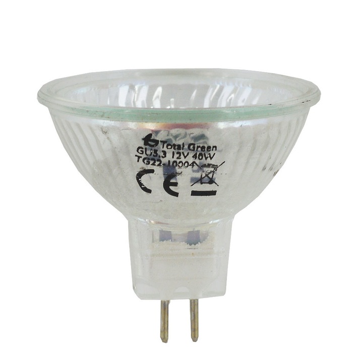 Халогенна крушка, Spot, MR16, ECO, Total Green, 40W, GU5.3, 12V, топла светлина 2700K
