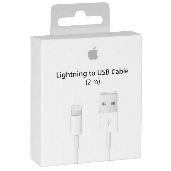 Cablu de date, Apple, Lightning, 2 m, Alb - eMAG.ro