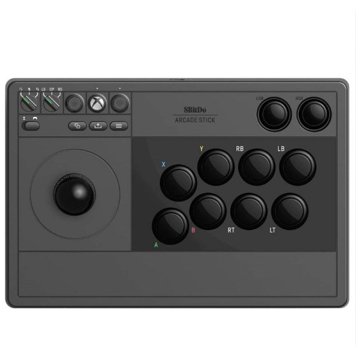 Arcade Stick 8Bitdo 81JA, vezeték nélküli, Bluetooth, 1000 mAh akkumulátor, fekete, Xbox|PC
