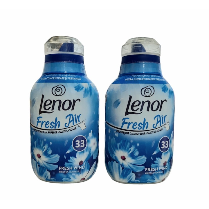Комплект 2 бр. балсама за пране Lenor Fresh Air Fresh Wind, 462 ml, 33 пранета