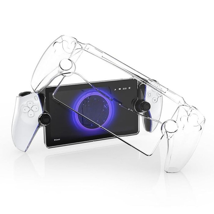 Mercaton védőtok a Sony PlayStation Portal konzolhoz, polikarbonát, karcolásgátló, ütésálló, átlátszó, 30,5×12×5,2 cm