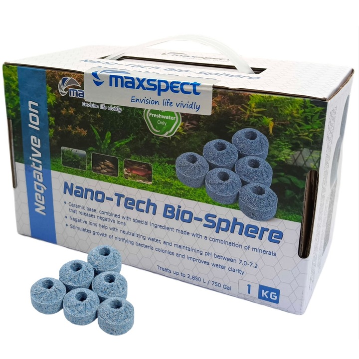 Set cartuse biologice pentru acvariu, Maxspect, Albastru, 1kg