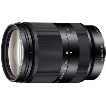 Obiectiv Sony, montura E, 18–200 mm, F3.5–6.3 OSS LE, Negru Obiectiv Sony, montura E, 18–200 mm, F3.5–6.3 OSS LE, Negru