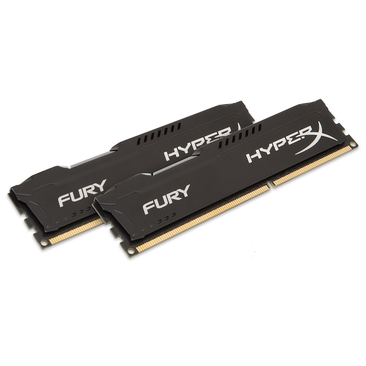 HyperX FURY Black 16GB Memória, DDR3, 1866MHz, CL10, 1.5V, kit 2x8GB