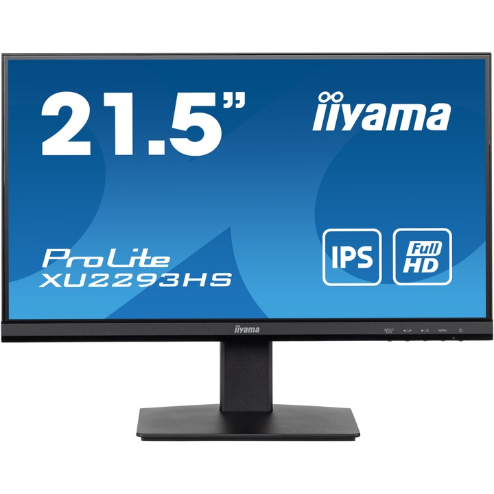 LED monitor IPS IIYAMA ProLite XU2293HS-B5 21.5" Full HD, 75Hz, 3ms, HDMI, Display Port, Villogásmentes + csökkentett kék fény