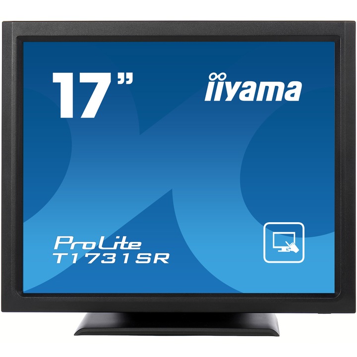 Монитор LED TN iiyama ProLite Touch T1731SR-B1S 17" Full HD, 5ms, VGA, HDMI, Display Port