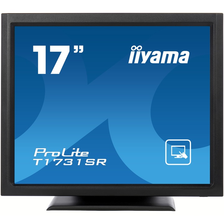 Monitor LED TN iiyama ProLite Touch T1731SR-B1S 17" Full HD, 5ms, VGA, HDMI, Display Port