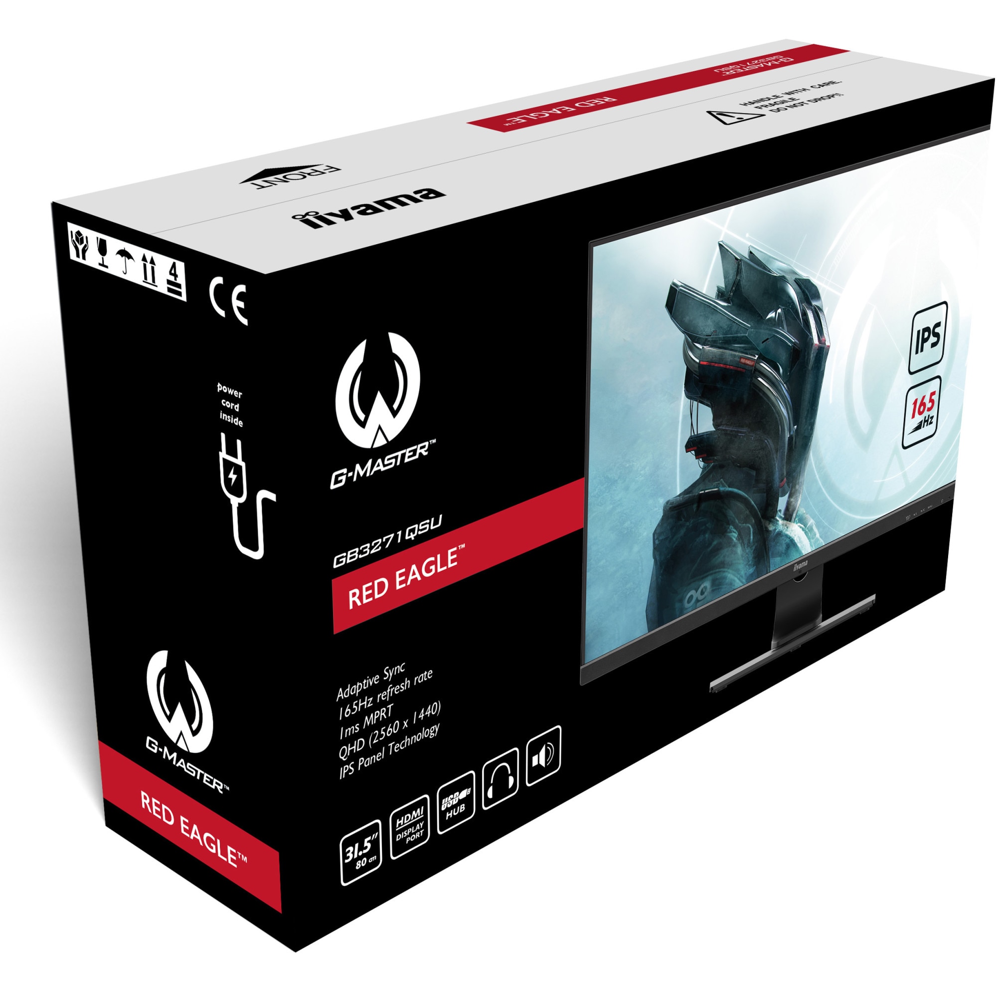 Monitor gaming LED IPS iiyama G-Master GB3271QSU-B1 31.5