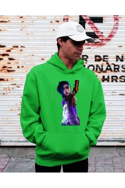 Hanorac pentru femei Arcane Jinx, Verde